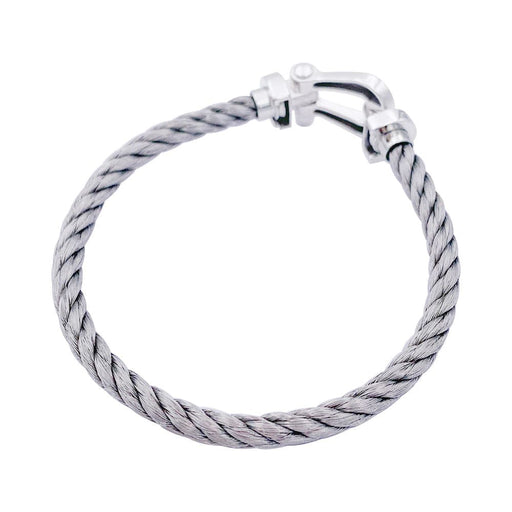 Force 10 Bracelet by Fred, White Gold and Stainless Steel at 1stDibs