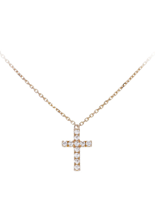 Cartier Cross Pendant Necklace in 18k White Gold with Pink Sapphires — UFO  No More