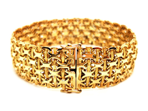 Buy HERMES Bracelet in 18kt Yellow Gold and Diamonds Rigid Opening Online  in India 