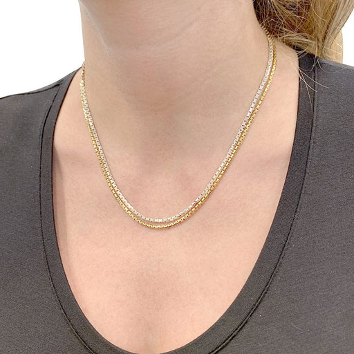 Authentic! Cartier Draperie de Decollate 18k Yellow Gold Diamond Necklace |  Fortrove