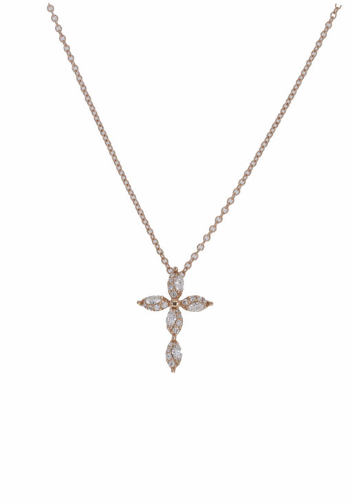 Louis Vuitton, collier sautoir fleur en or rose 18 carats avec diamants et  nacre