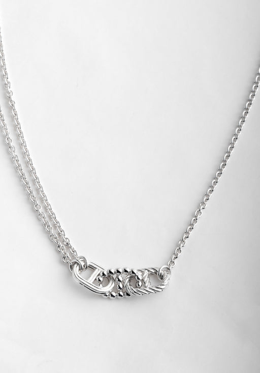 Hermes Graffiti White Gold Pendant Necklace – Opulent Jewelers