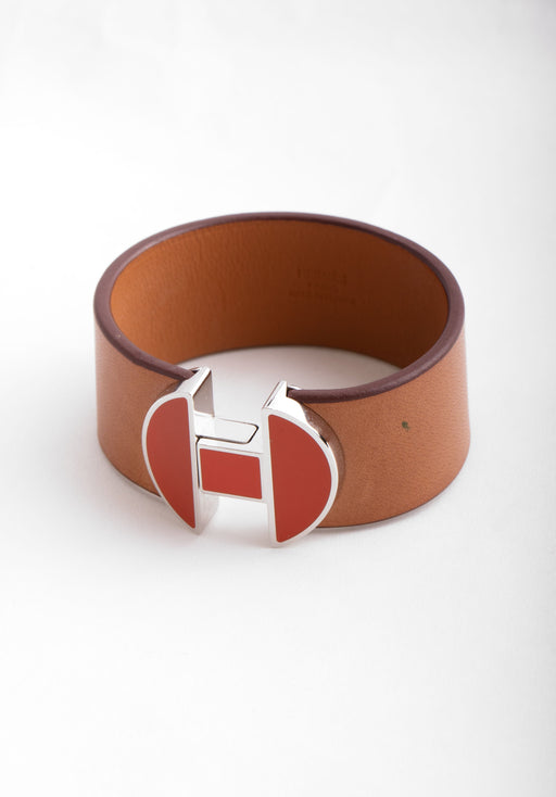 Hermes Narrow Blue Belt Motif Bracelet | Rent Hermes jewelry for $55/month