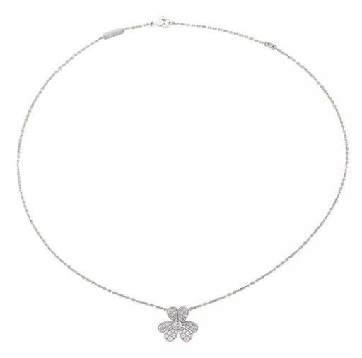 Van Cleef & Arpels Two Butterfly Diamond Pendant in 18k White Gold 0.88 CTW  | myGemma | Item #136301