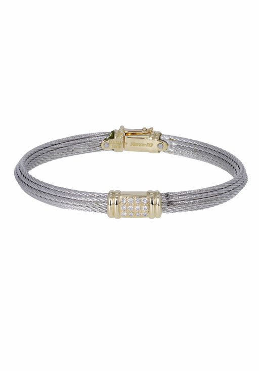 Force 10 bracelet 18k white gold XL model - Fred Paris