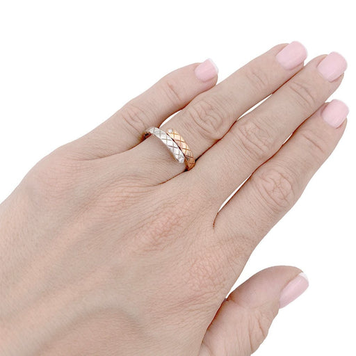 Chanel three symbol ring K18WG white gold used