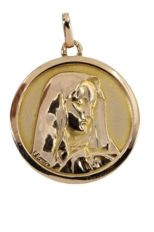 Médaille Saint Christophe 18K 18mm Diamanté