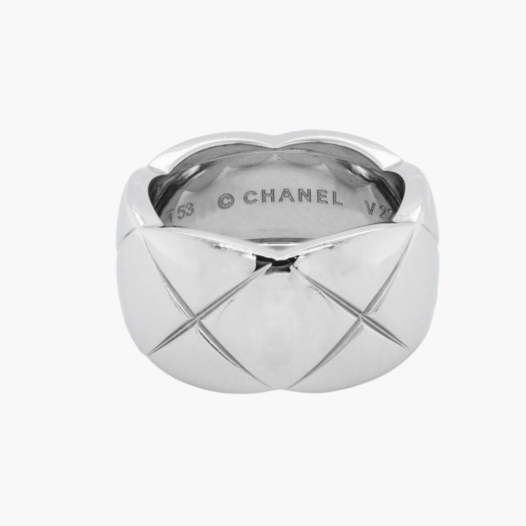 BAGUE CHANEL COCO CRUSH - GRAND MODÈLE OR GRIS