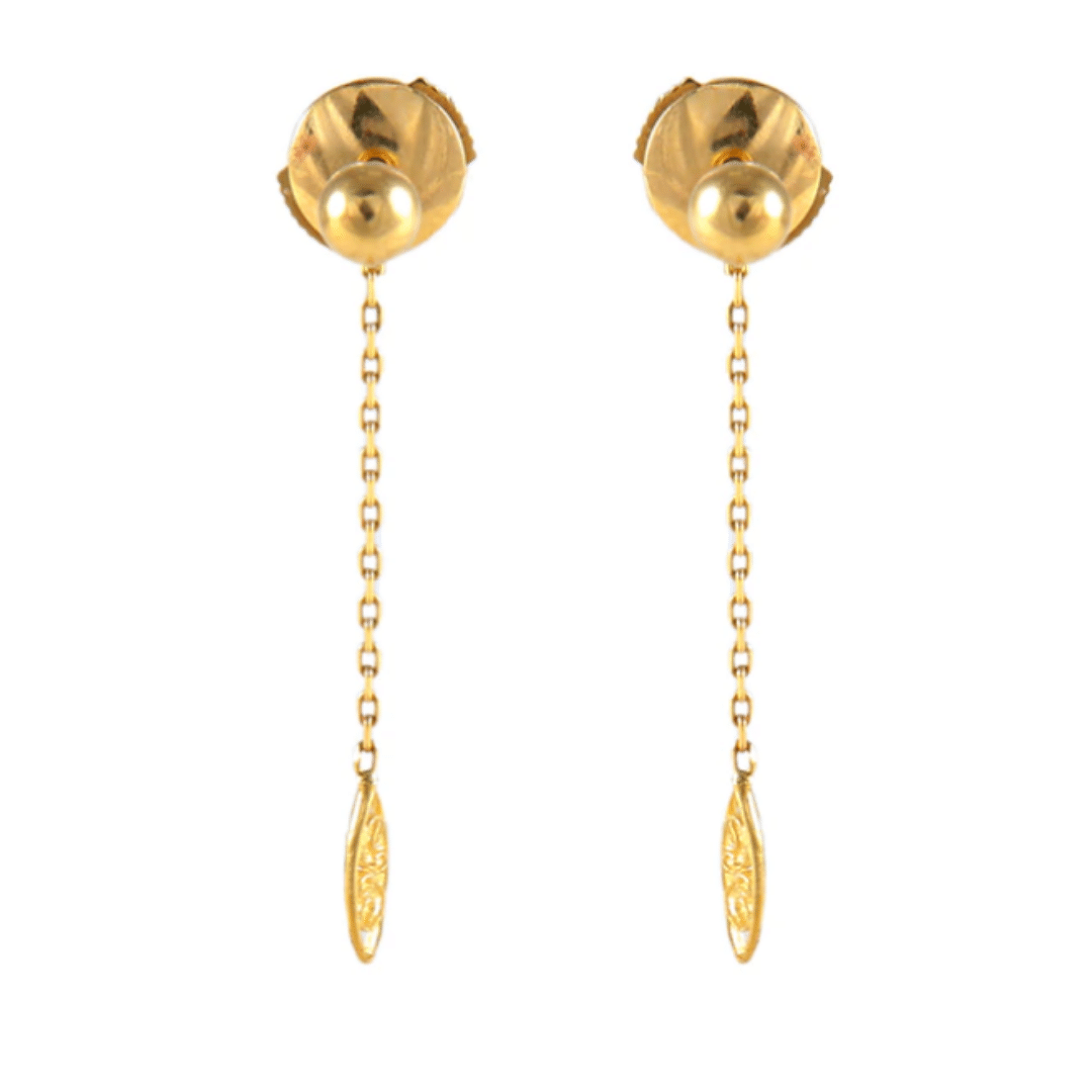 BOUCLES D'OREILLES FILIGRANE OR JAUNE