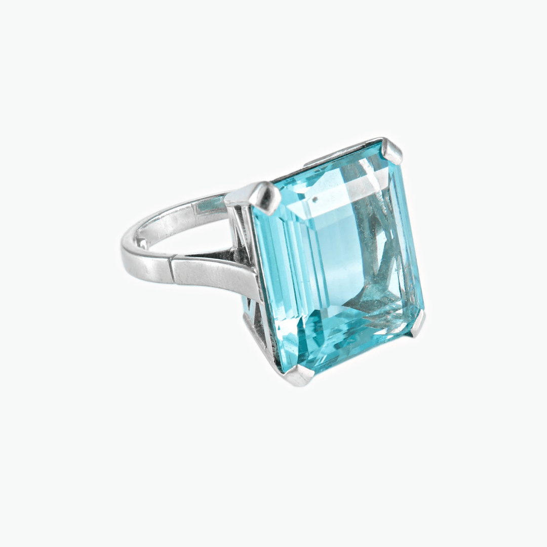 BAGUE AIGUE-MARINE