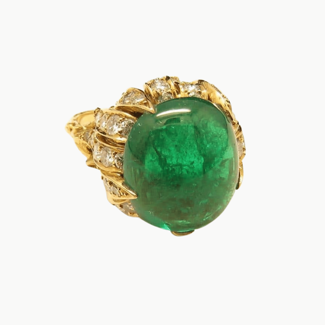 BAGUE STERLÉ EMERAUDE