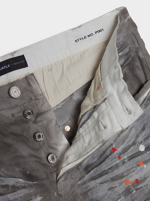 Purple Brand Grey Fatigue Wax Jeans - NWT Size 40x32