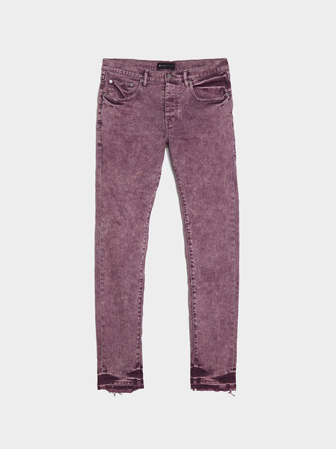 Purple Brand L94103 Mens Brown Denim Stone Printed Skinny Jeans