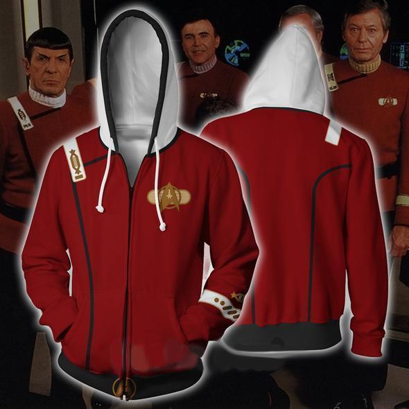 star trek zip up hoodie