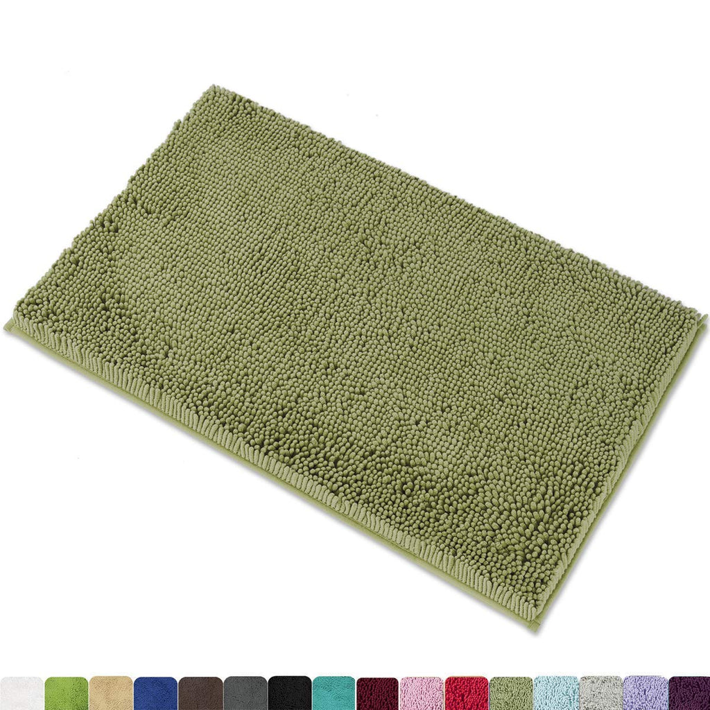 Chenille Bath Mat for Bathroom Rugs Extra Soft and Absorbent Microfiber Shag Rug- Perfect Plush Carpet Mats for Tub, Shower