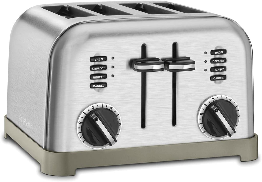 Metal Classic Toaster, 2-Slice, Black Stainless
