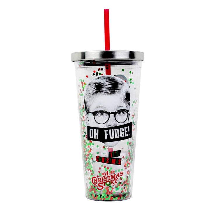 Home Alone Large Tumbler Double Walled Cup With Straw Christmas Movie