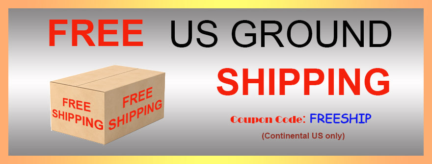 Your chance for free ground shipping is right now! Discount