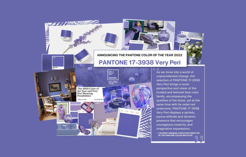 Pantone Colour of The Year 2022 Very Peri Mood Board