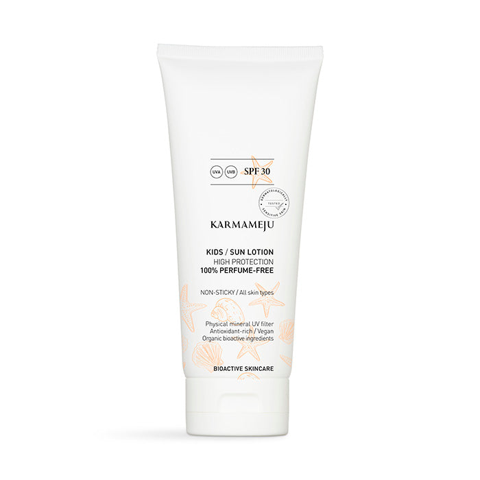 Karmameju Kids / duftfri Solcreme til kroppen SPF 30, 200 ml.