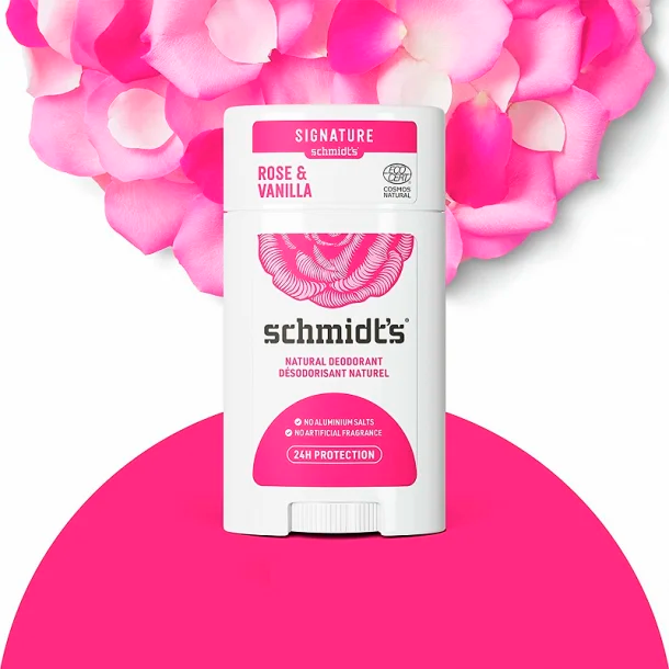 Se Schmidts Deodorant Stick, Rose + Vanilla, 75 g. hos Green Goddess