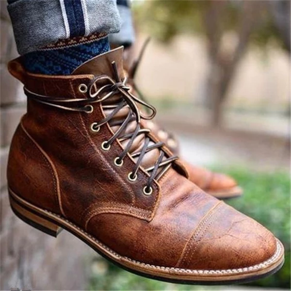 mens real leather boots