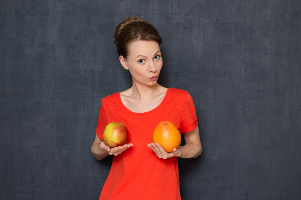 Woman holding food