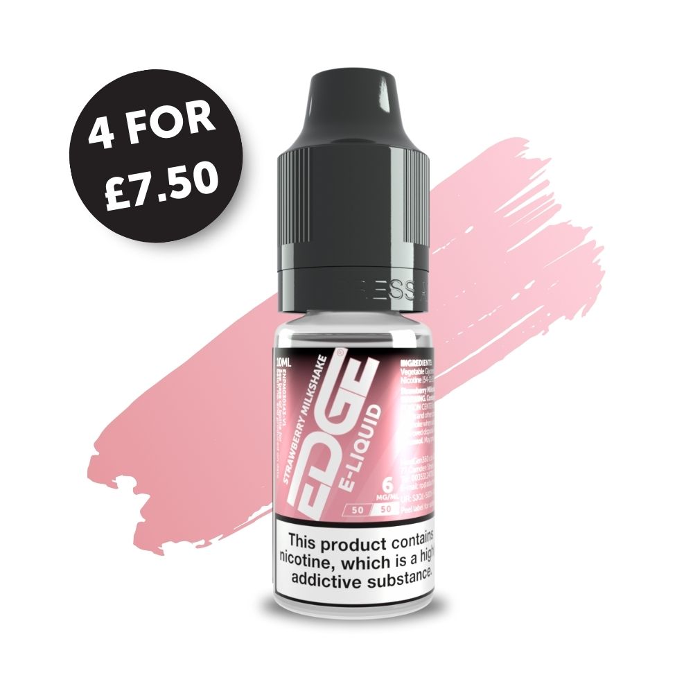 EDGE Core Vaping UK Strawberry Milkshake E-Liquid Vape Juice