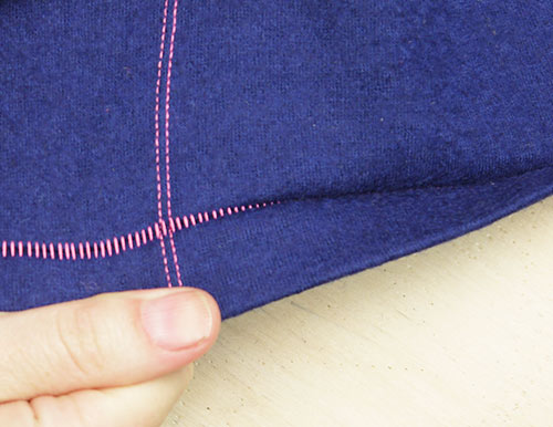 How to do a faux flatlock (for hems and joining seams) – Pattern