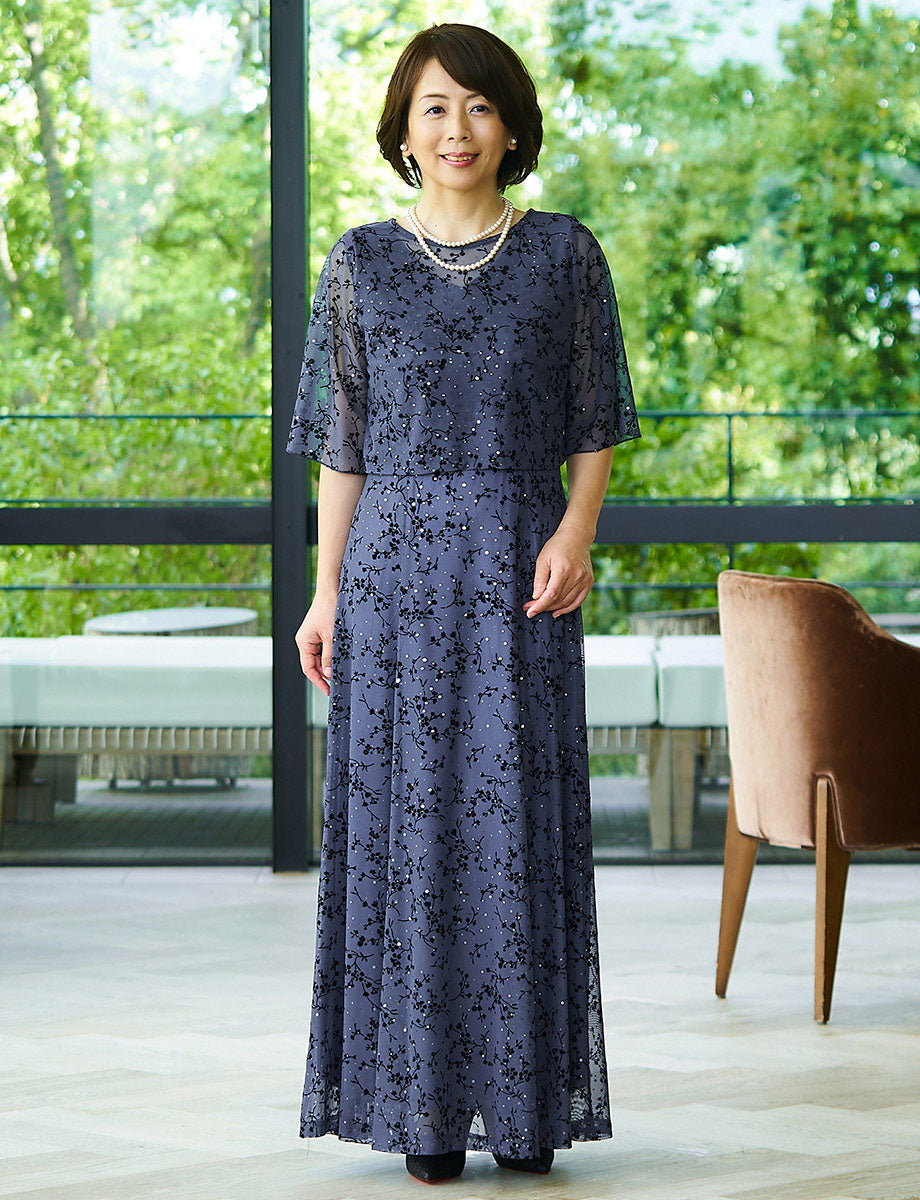 結婚式 フォーマルドレス, 母親・パーティードレス リサイタル衣装｜TWEED・5809GY TWEED DRESS