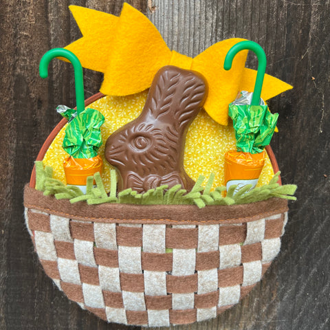 Hoppy Easter Basket Spring Hoop Craft Project