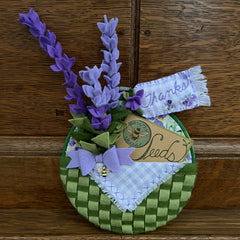 Thank You Basket of Lavender Spring Basket Hoop Craft Project