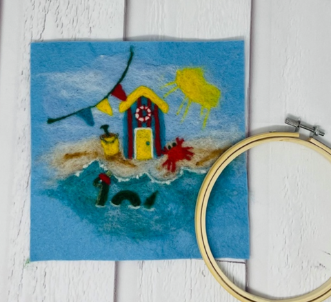 The Crafty Kit Company_Nana Kath's Beach Hut Craft Kit_Step 14