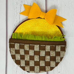 Hoppy Easter Basket Spring Hoop Craft Project