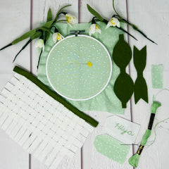 “Hiya” Snowdrop Basket Spring Basket Hoop Craft Project