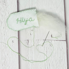 “Hiya” Snowdrop Basket Spring Basket Hoop Craft Project