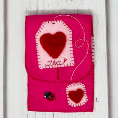 Valentine Tea Bag Pouch The Crafty Kit Company