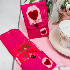 Valentine Tea Bag Pouch The Crafty Kit Company