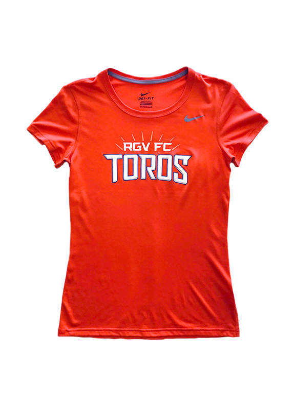 orange nike shirt womens