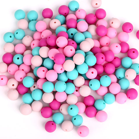 15mm Paw Print Silicone Beads--Pink & Teal Tie Dye – USA Silicone Bead  Supply Princess Bead Supply