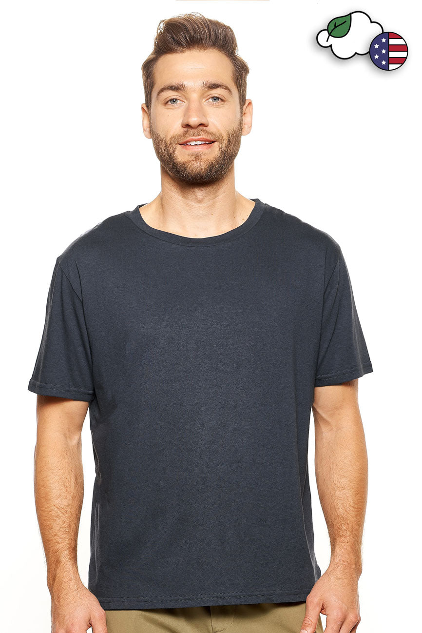 Men's Hemp Split Hi-Lo Hem T-SHIRT