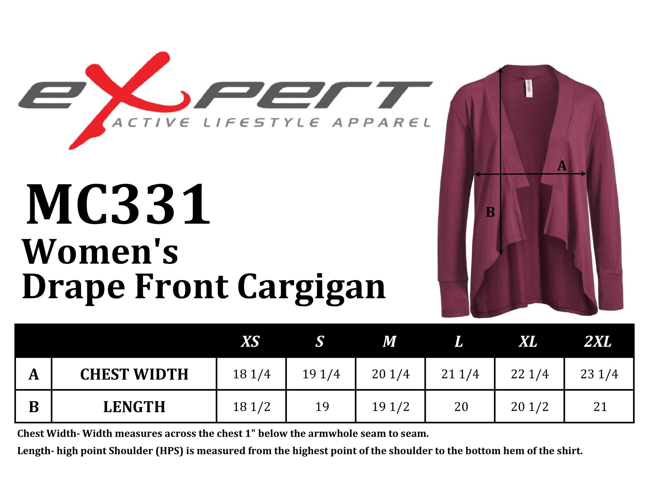 Expert Brand Women's MoCA™ Drape Front Cardigan
