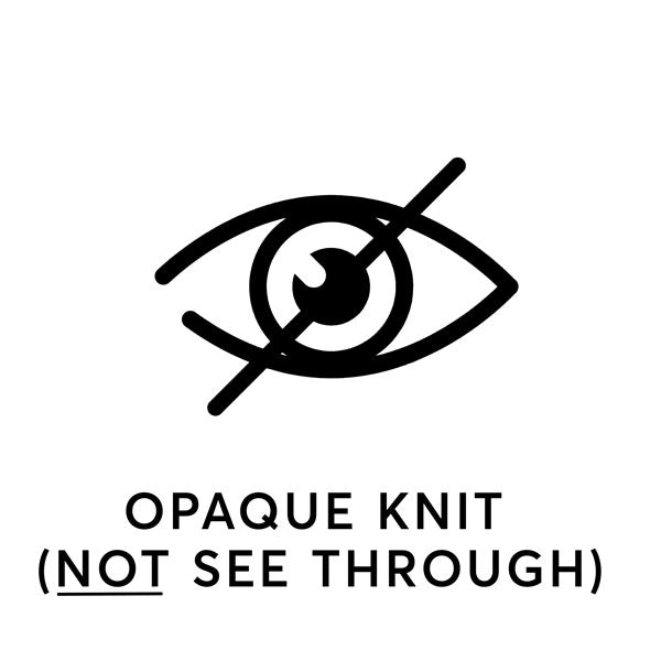 Opaque Knit Not See Through