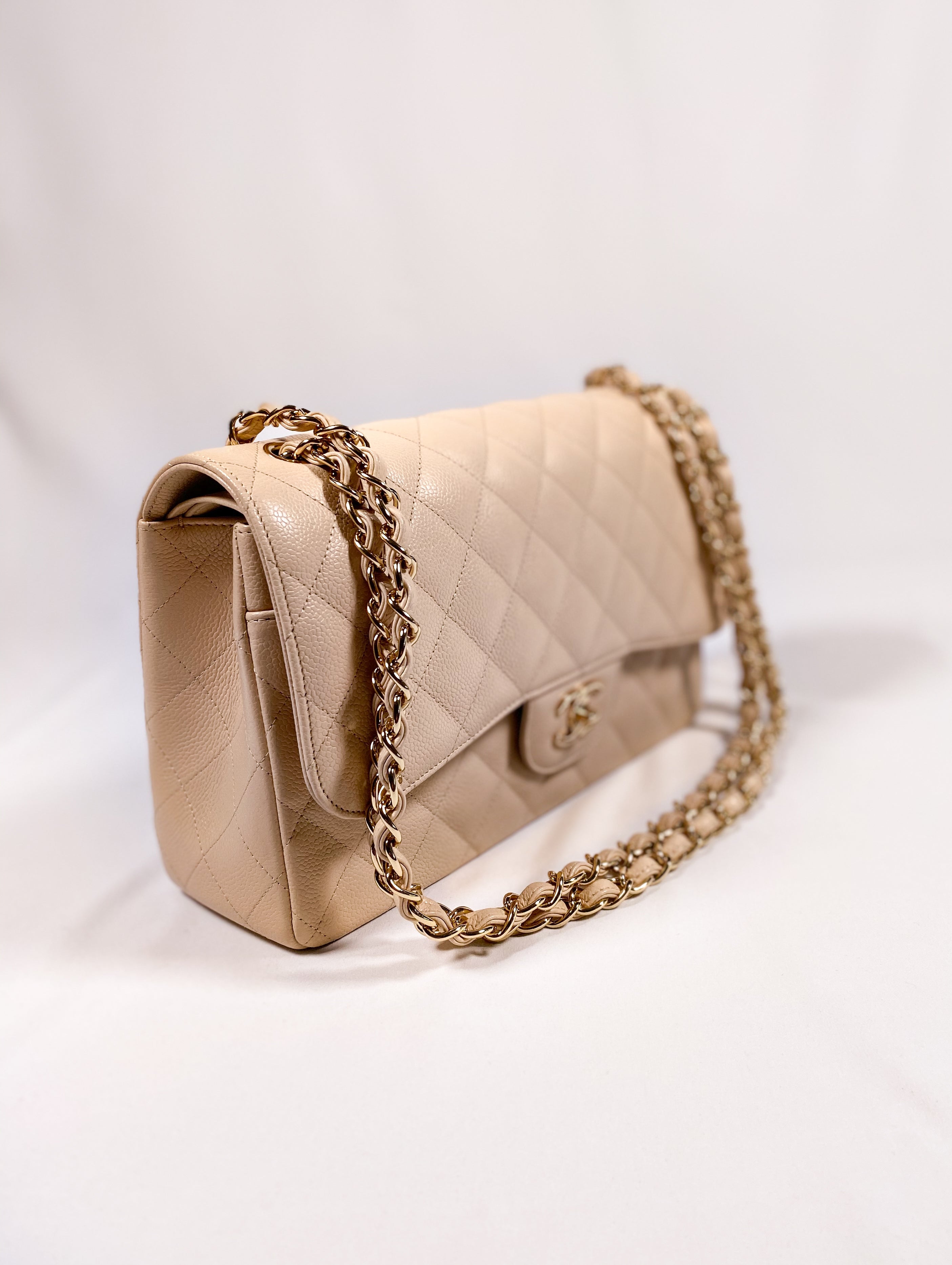 Chanel White Quilted Caviar Mini Boy Bag Aged Gold Hardware Available For  Immediate Sale At Sothebys