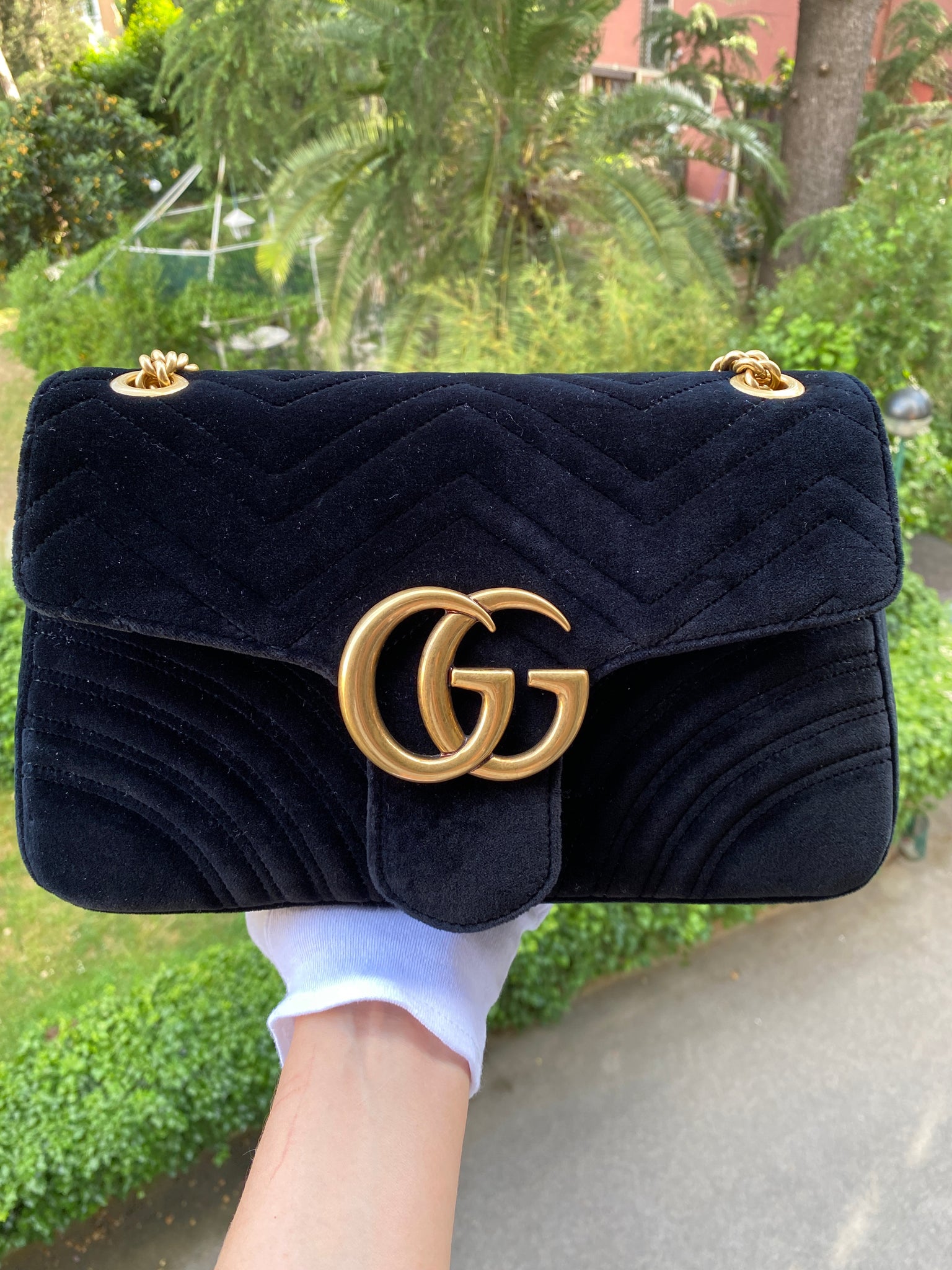 gucci marmont velvet sizes