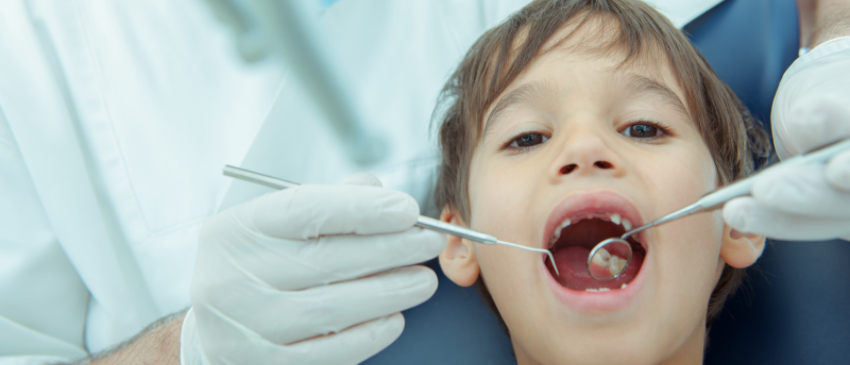 Child at the dentist