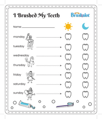 7 Day Tooth Brushing Chart