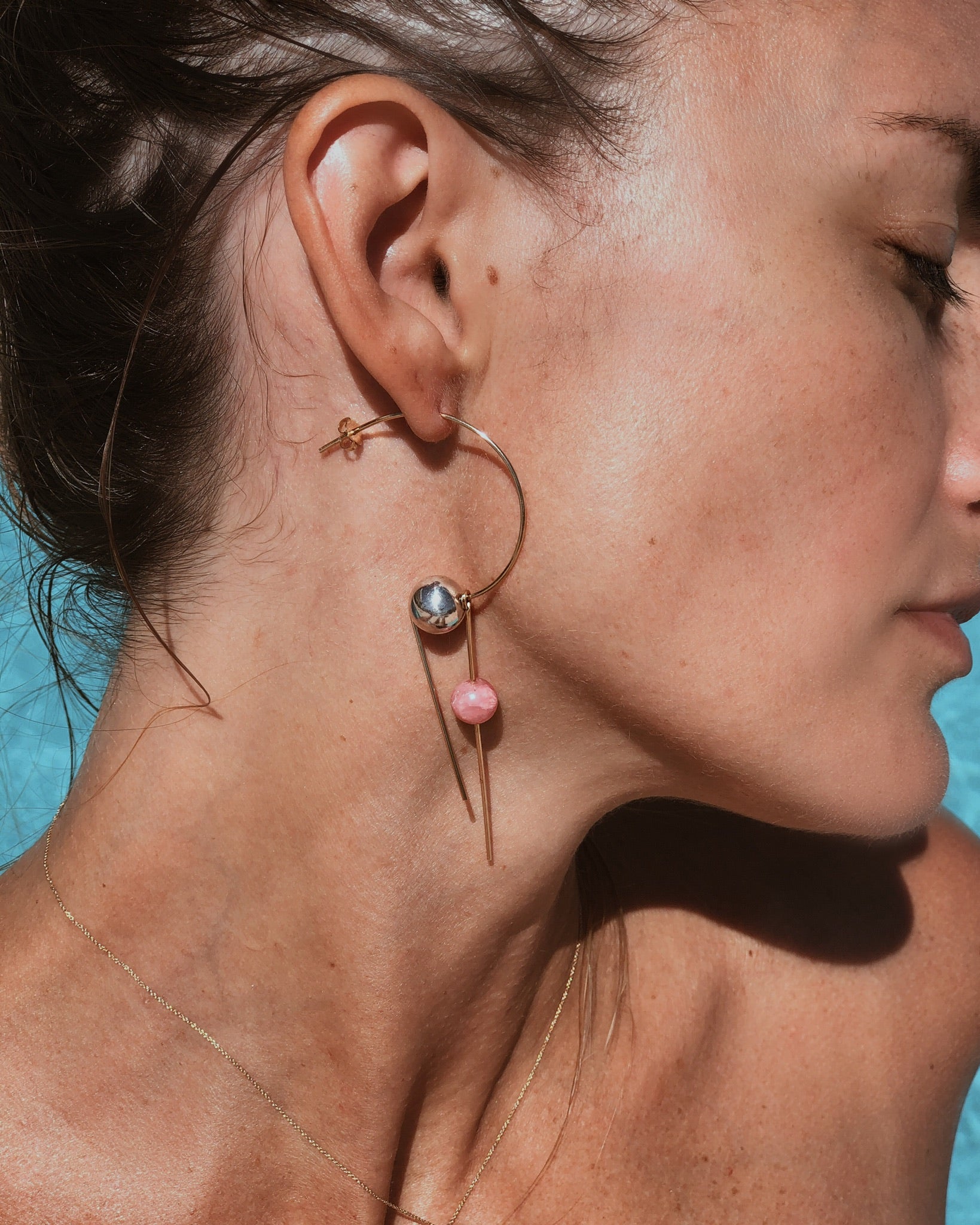 CIRCA EARRING / RHODO