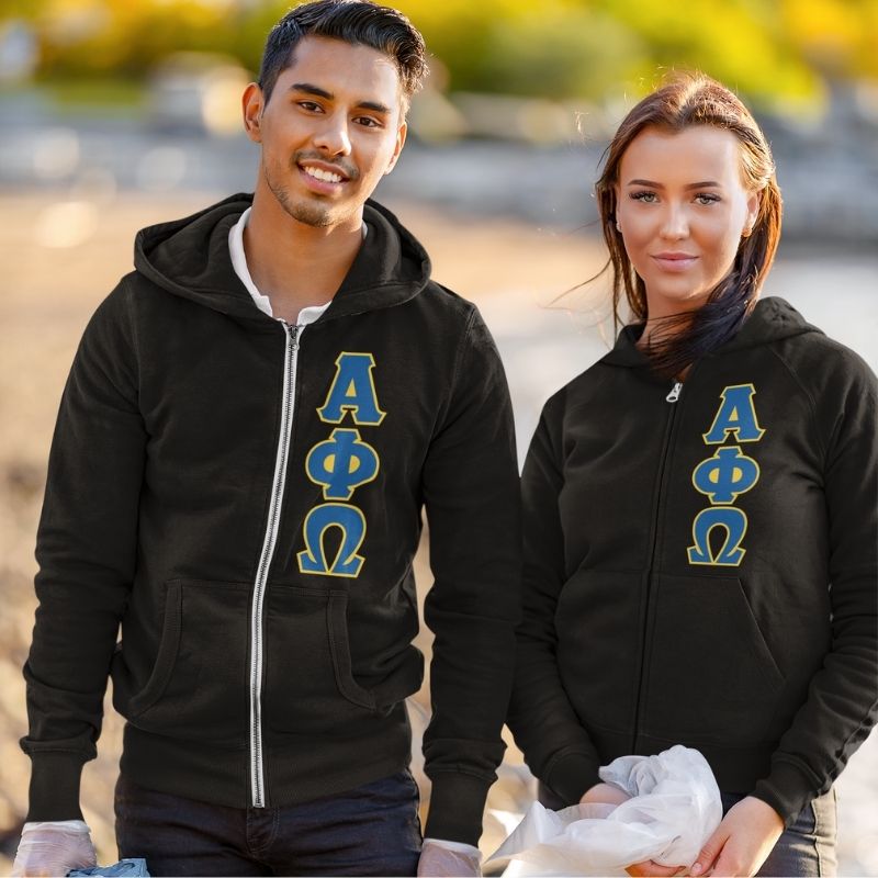 Greek Fabric Traditional Stitch - Heavy Blend™ Unisex Full-Zip Hooded Sweatshirt