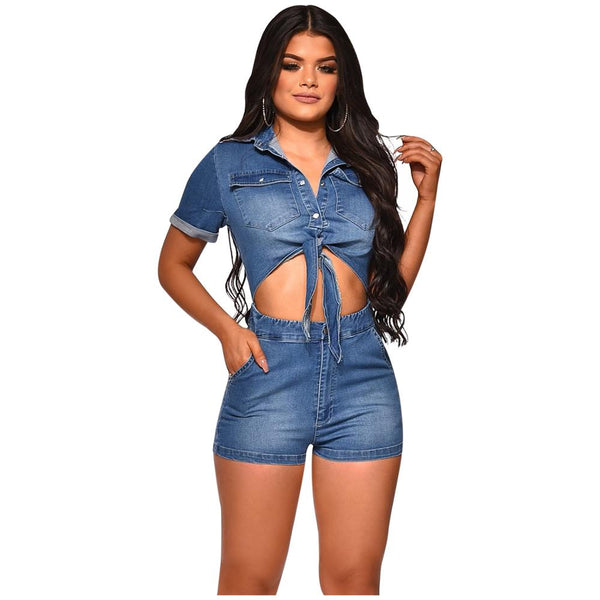 one piece jean jumpsuit